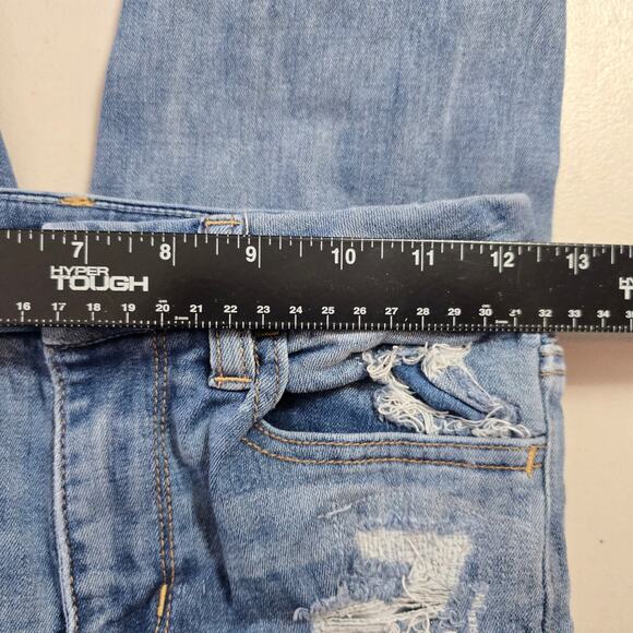 American Eagle Jeggings Women's 2 Regular Blue Next Level Stretch Distressed - Picture 8 of 16